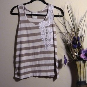 ☆ Pink rose womens tank size XL